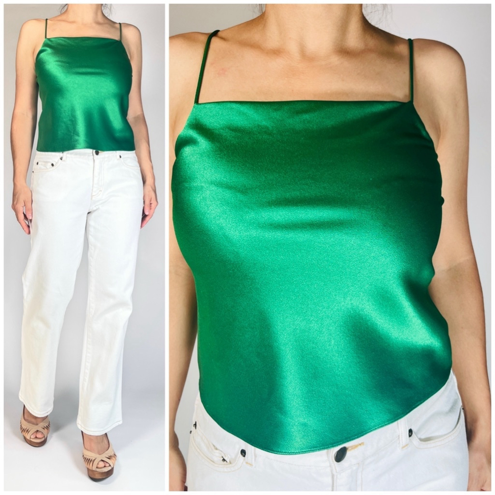 Women Alice + Olivia Tank Top XS Green